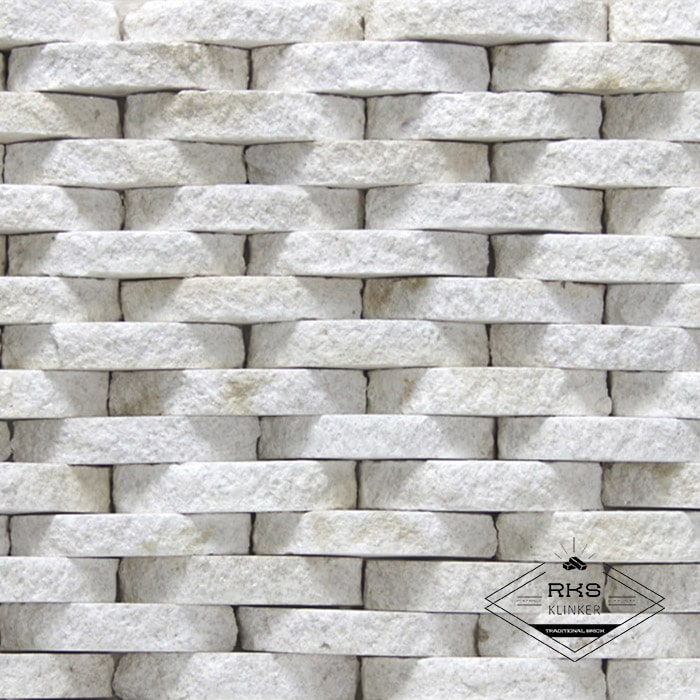 Фасадный камень Плетёнка — Гранит Imperial White в Тамбове